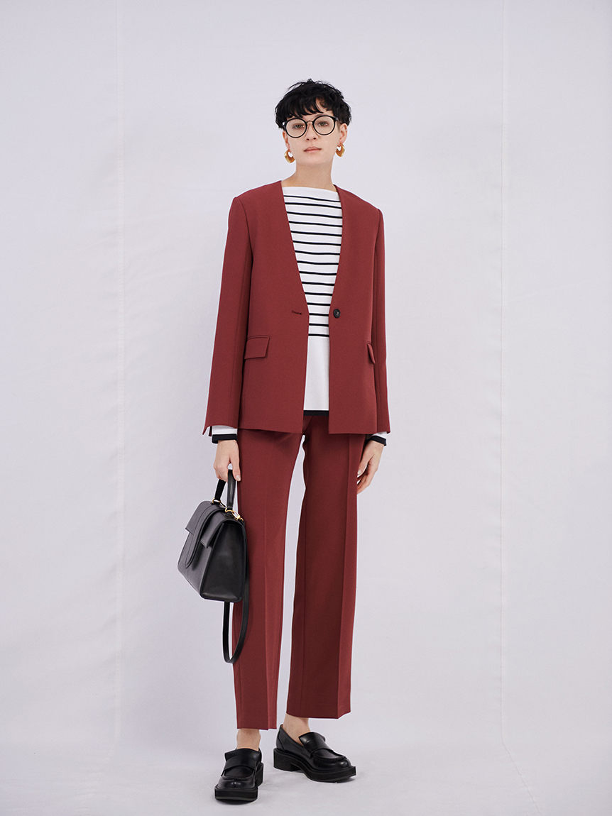 ワンボタンノーカラースーツupジャケット ノーカラージャケット アウター Mila Owen ミラオーウェン の通販サイト 公式