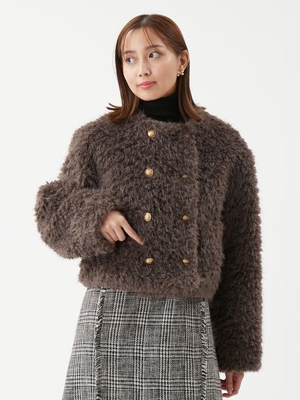 新品！　ミラオーウェン　グレー スタジャン Amazon | [ミラオーウェン] メルトンスタジャン 09WFJ224039