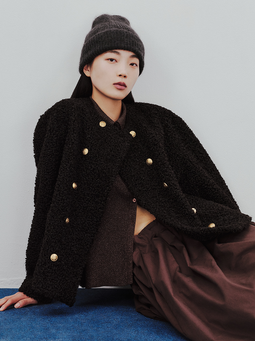 ミラオーウェン　Mila Owen 金釦カールファージャケット　今期NEW Mila Owen｜金釦カールファージャケット | Rakuten Fashion(楽天