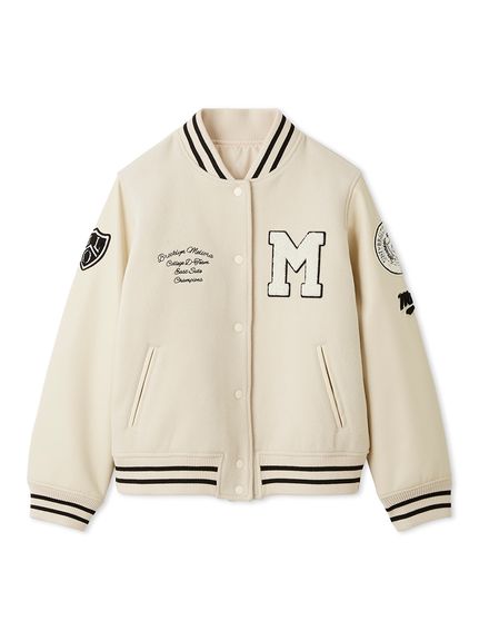 ワッペンスタジアムジャンバー(ブルゾン)｜アウター｜Mila Owen