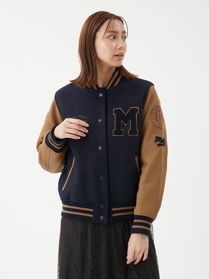 ワッペンスタジアムジャンバー(ブルゾン)｜アウター｜Mila Owen