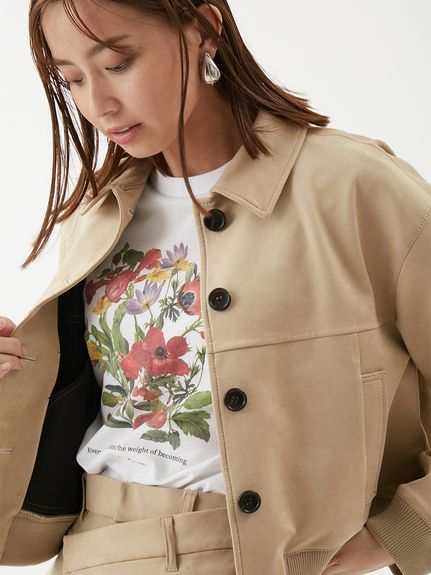 【セットアップ対応】スウェードブルゾン