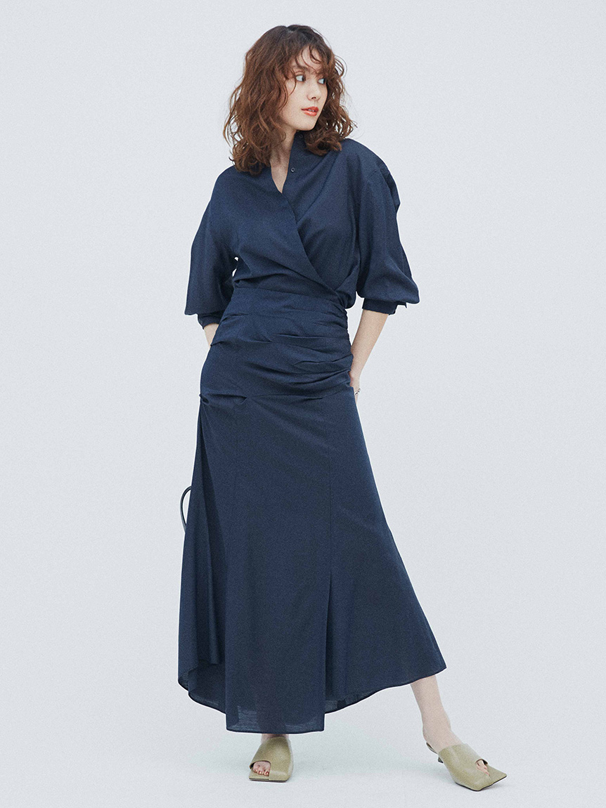 2wayシャツ ドレープスカートset Up トップス ボトムセット ワンピース Mila Owen ミラオーウェン の通販サイト 公式