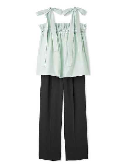 セットアイテム】ペプラムキャミブラウス×パンツ SET UP(セットアップ