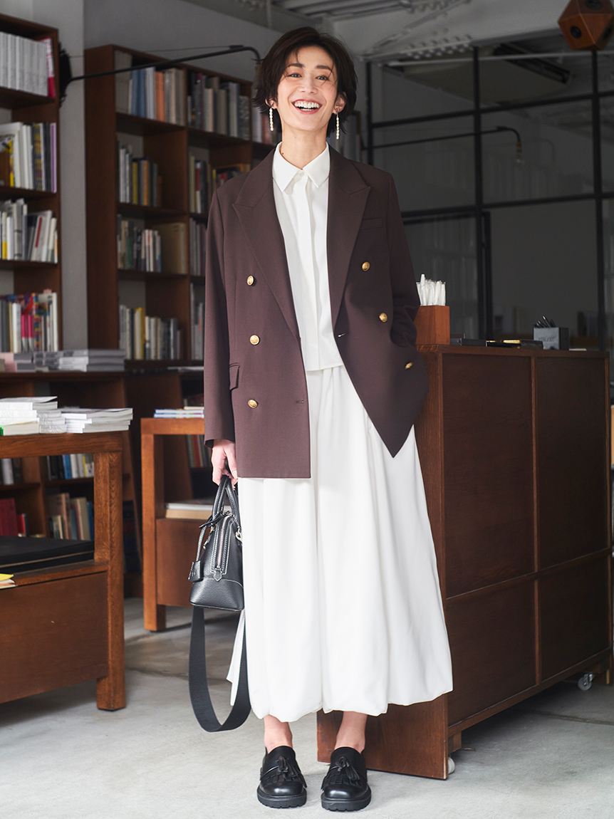 バルーンシャツワンピース(マキシ・ロングワンピース)｜ワンピース