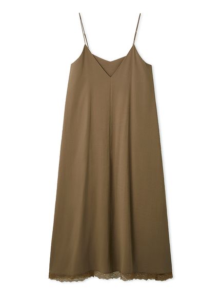 レースヘムキャミワンピース