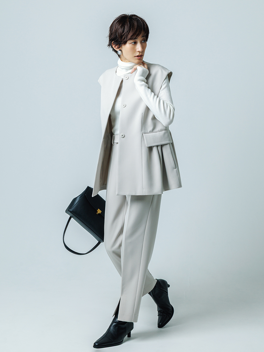 【NEW YEAR'S SPECIAL ITEM】ベスト×ニットプルオーバー×パンツ 3点SET