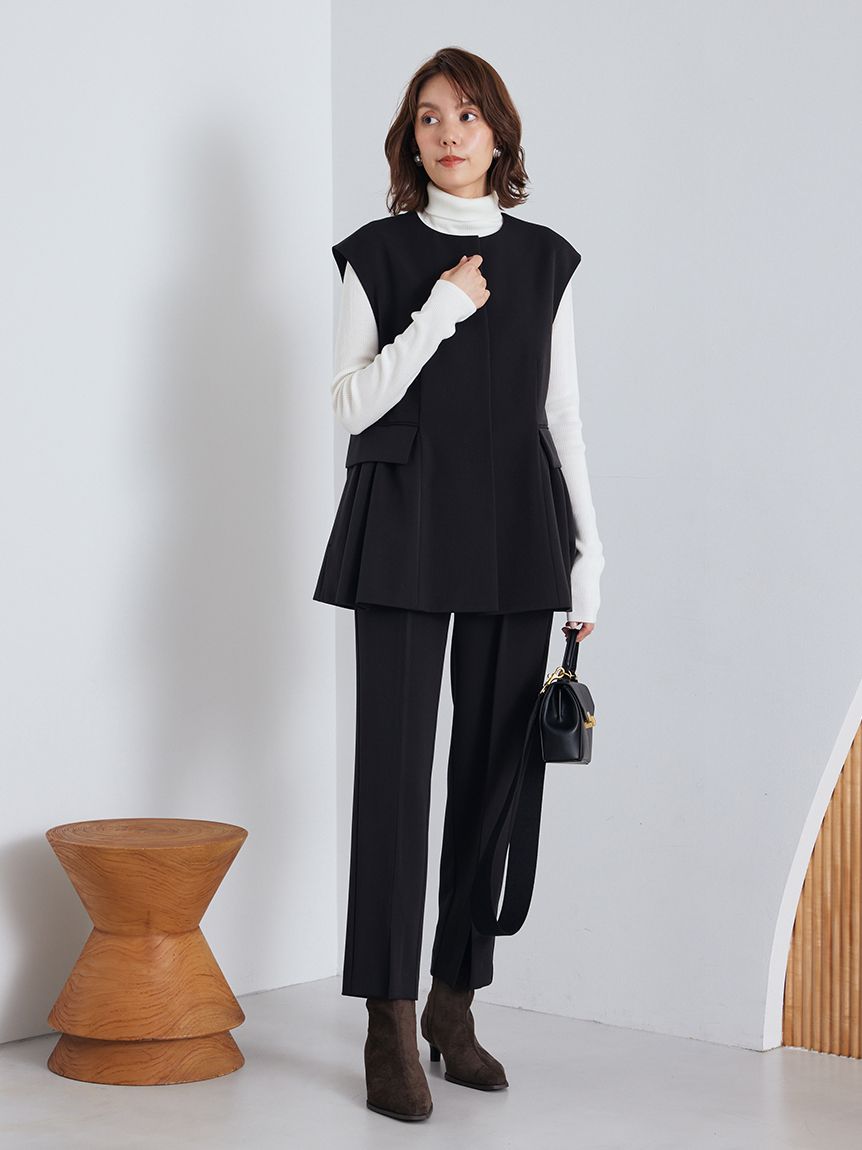 ベスト×ニットプルオーバー×パンツ 3点SET(トップス＆ボトムセット