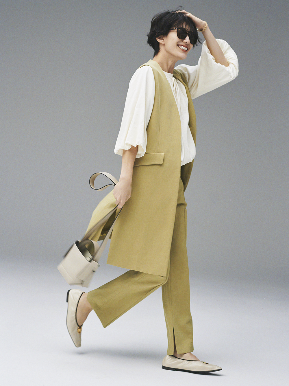 Set Upノーカラー後タックベスト ベスト アウター Mila Owen ミラオーウェン の通販サイト 公式