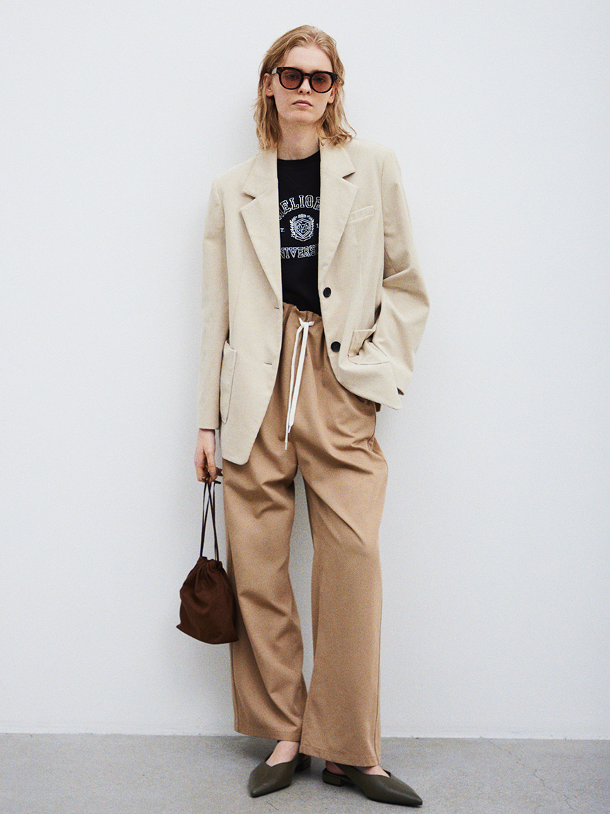 ウエストドロストゴムパンツ(ワイドパンツ)｜パンツ｜Mila Owen（ミラ