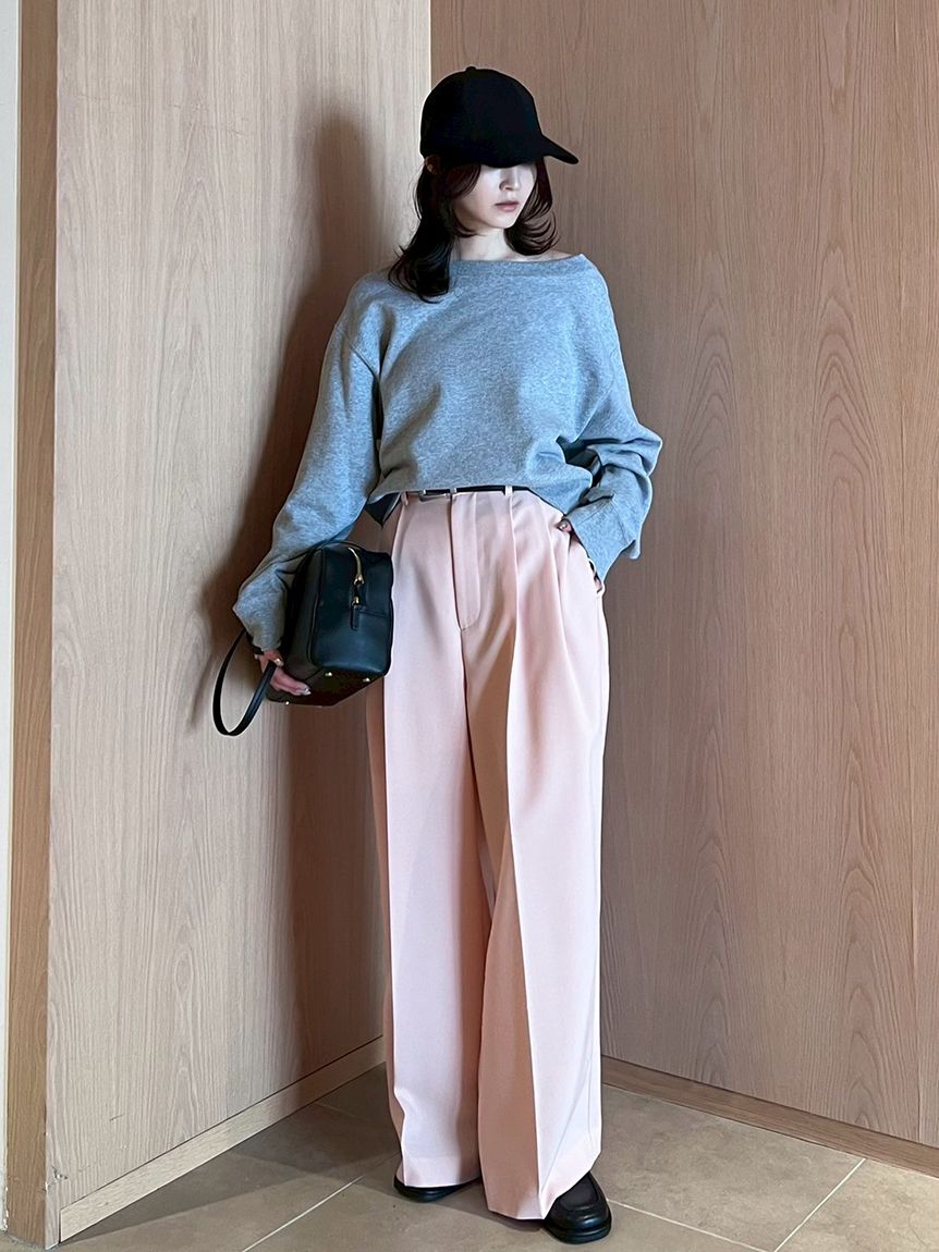 ドライタッチ2タックワイドパンツ(ワイドパンツ)｜パンツ｜Mila Owen