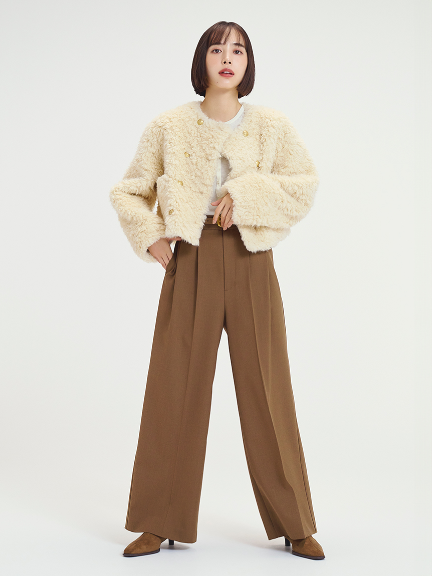 2タックワイドパンツ(ワイドパンツ)｜パンツ｜Mila Owen（ミラ