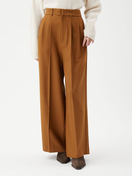 コーデュロイライク2タックワイドパンツ(ワイドパンツ)｜パンツ｜Mila