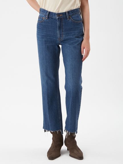 センタープレス裾段差デニムパンツ(デニムパンツ)｜パンツ｜Mila Owen