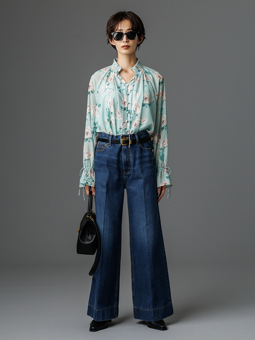 mila owen ヘムデザインセミフレアデニムパンツ ヘムデザインセミフレアデニムパンツ(デニムパンツ)｜パンツ｜Mila