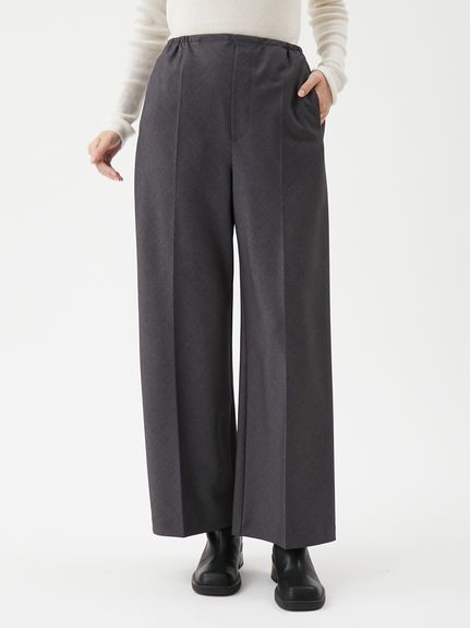 スーツ地イージーパンツ