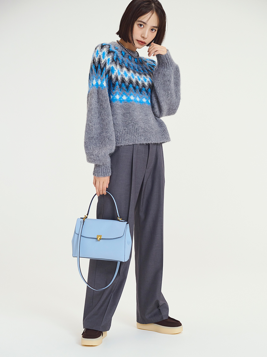 センタープレスパンツ(ストレートパンツ)｜パンツ｜Mila Owen（ミラ