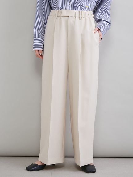 センタープレスイージーパンツ(ワイドパンツ)｜パンツ｜Mila Owen