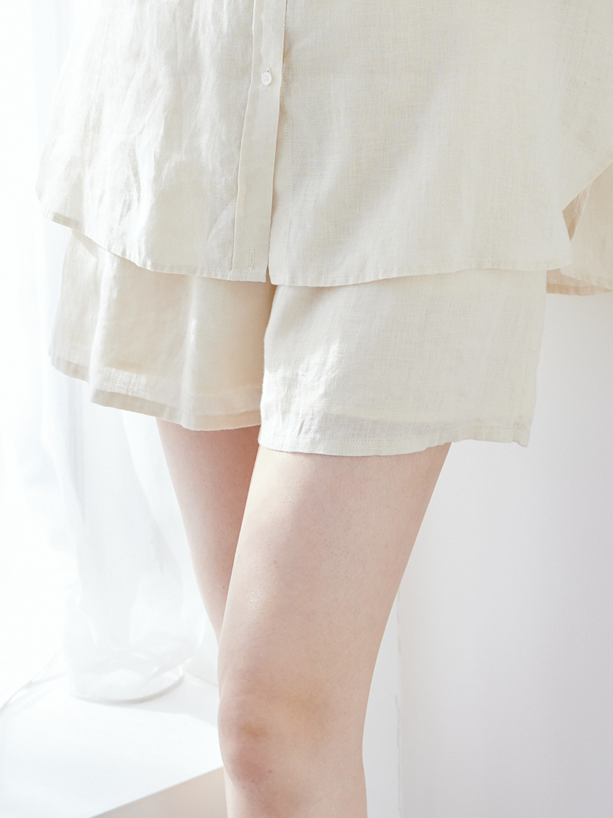 フレンチリネンショートパンツ(ショートパンツ)｜パンツ｜Mila Owen