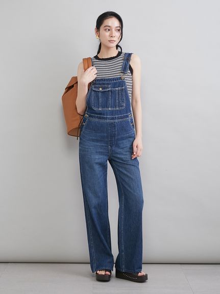 【新品/未使用】FIL DE FER 大人デニムオーバーオール デニムオーバーオール(デニムパンツ)｜パンツ｜Mila Owen（ミラ
