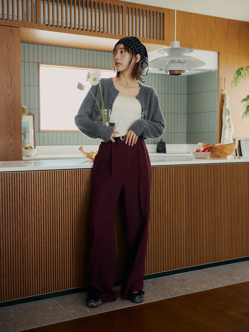 井桁弘恵さん監修】センタープレスイージーパンツ(ロングパンツ