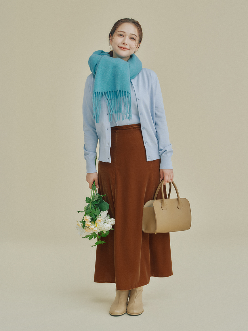 エスカルゴデザインベロアナロースカート MOW0125F0120_zo_a110.jpg