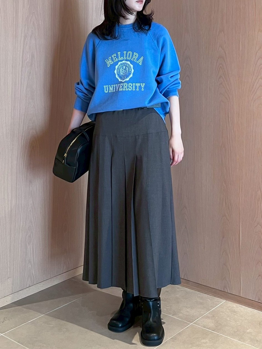 ウエストヨークプリーツスカート(膝丈スカート)｜スカート｜Mila