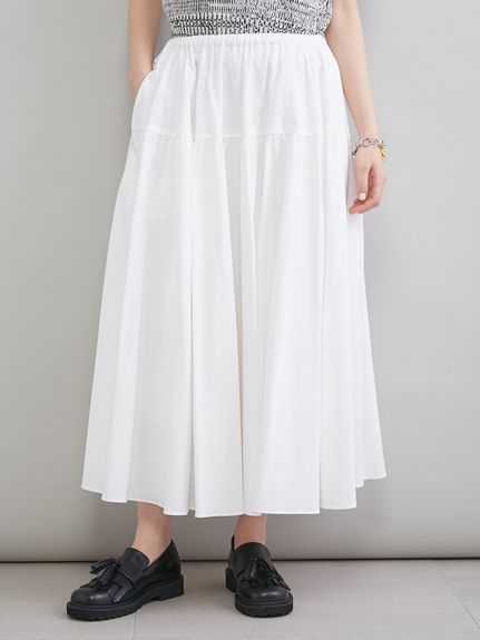 ウエストボリュームフレアスカート(ロングスカート)｜スカート｜Mila