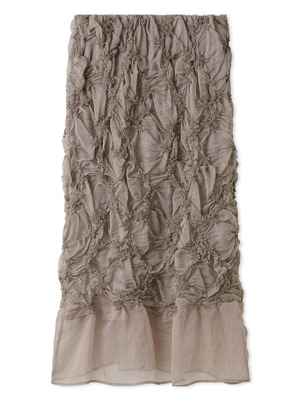 スモック風刺繍スカート