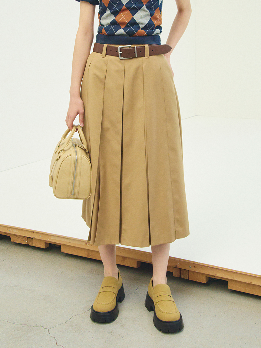 プリーツタックスカート(ロングスカート)｜スカート｜Mila Owen（ミラ