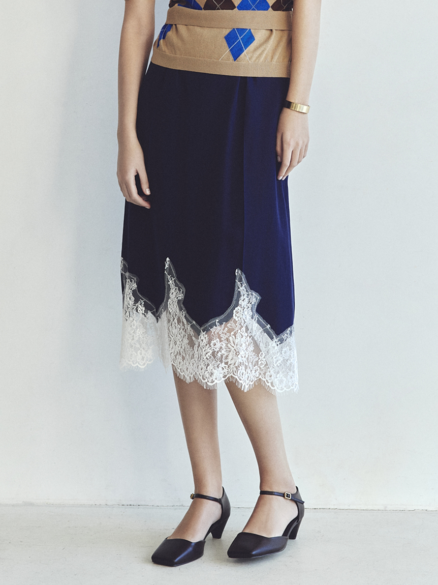 Milaowenミラオーエン★今季新品タグつきブルーグリーンスカートサイズ1 セール】ウエストゴムギャザーマキシスカート（スカート）｜Mila Owen