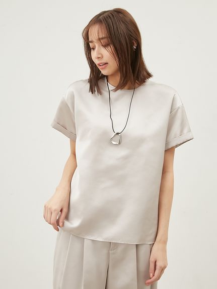 ヴィンテージ　アリエル　ショートオール　Tシャツ　セットアップ acro tシャツ 5分袖カラーシアーメッシュトップス/AC1429