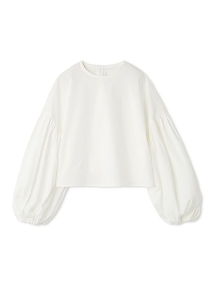 【新品】heveフィンスリーブブラウス　ホワイト heve フィンスリーブブラウスホワイト