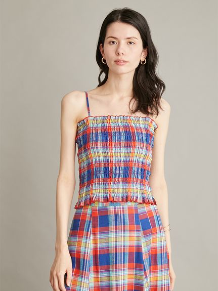 chesty  オフショルダーデザイントップス Stitches Faux Leather Zip-Up Tube Top at CoolSprings Galleria in