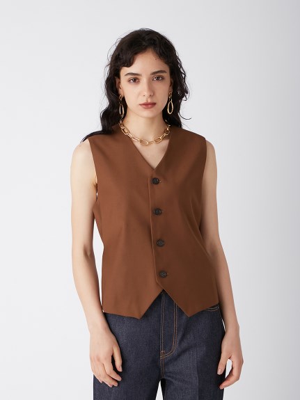 後バックルベルトスーツベスト ベスト アウター Mila Owen ミラオーウェン の通販サイト 公式