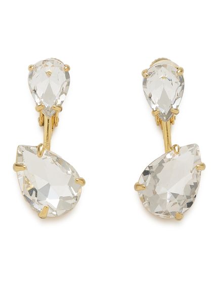 ラインストーンドロップイヤリング(イヤリング)｜アクセサリー｜Mila  