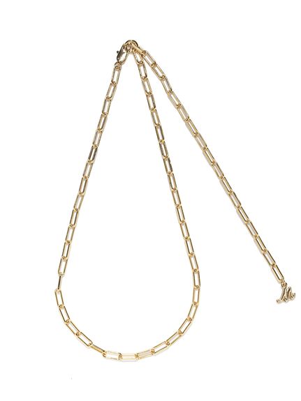 M.U.L.ネックレス マットゴールド スクエアチェーン M.U.L.ネックレス マットゴールド スクエアチェーン