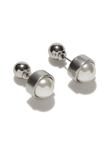 メタルパールピアス