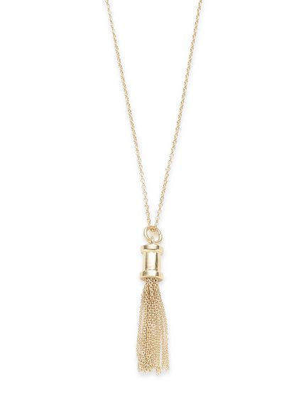 タッセルロングスライダーネックレス