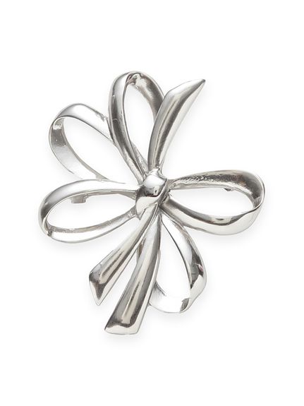 メタルリボンモチーフブローチ(アクセサリー)｜Mila Owen（ミラ