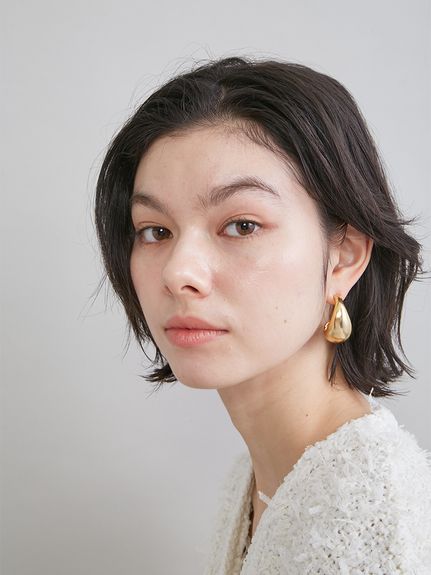 メタルドロップピアス