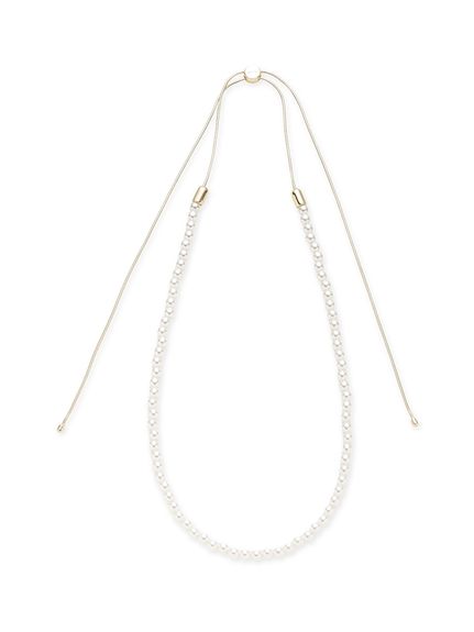 【EVERYDAY PROOF JEWELRY 】パールスライダーネックレス