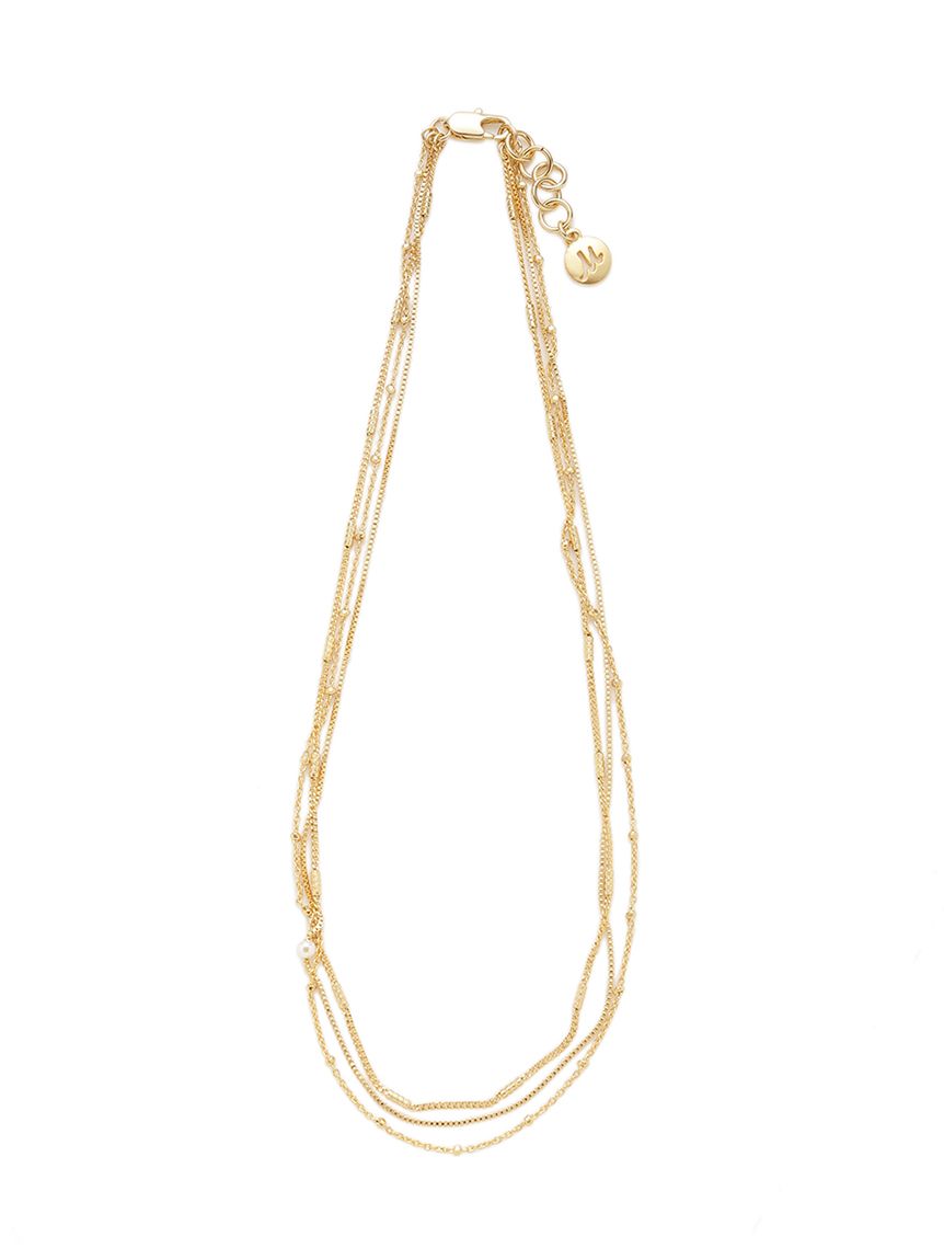 EVERYDAY PROOF JEWELRY 】3連チェーンチョーカー(ネックレス