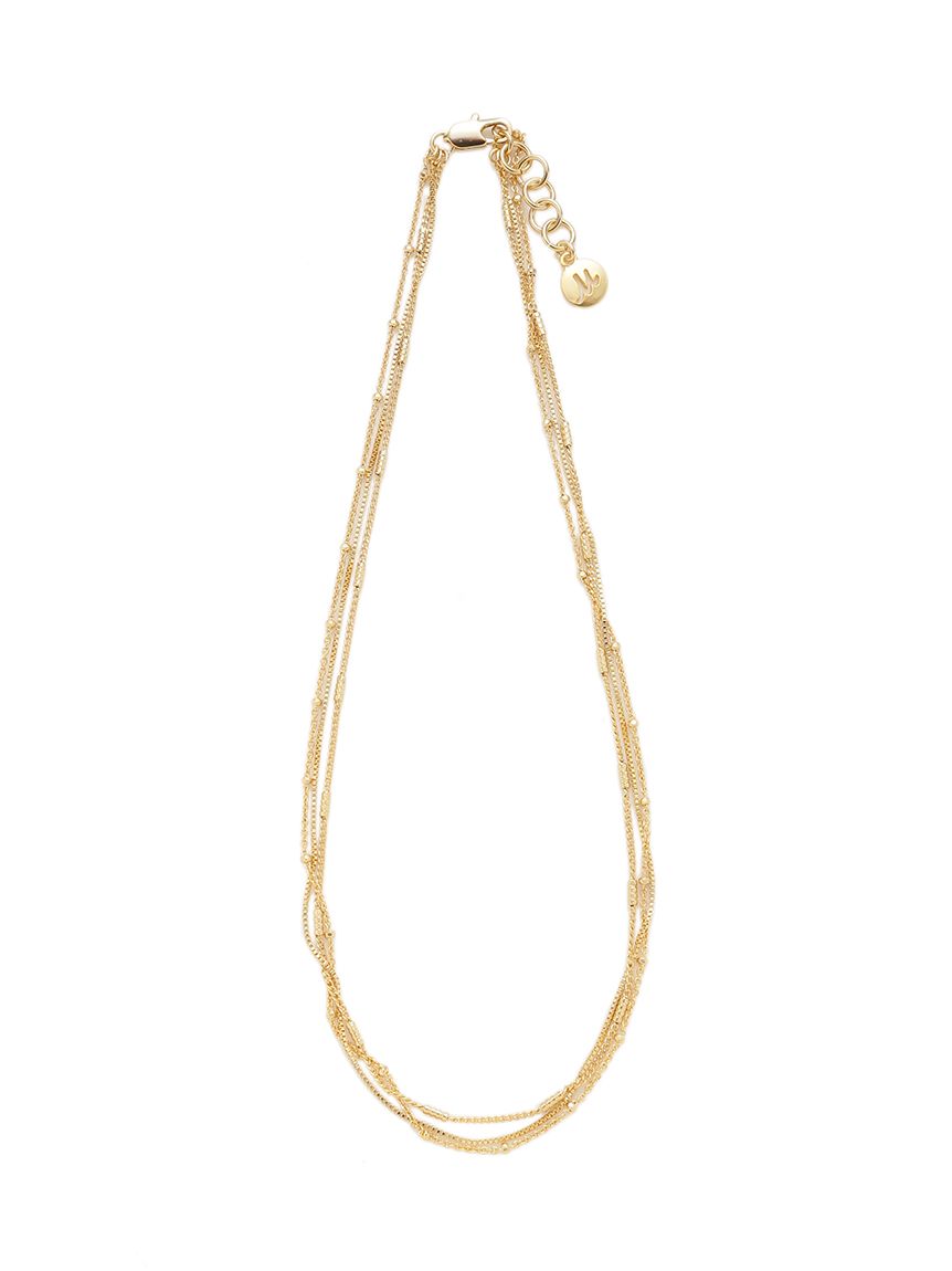 EVERYDAY PROOF JEWELRY 】3連チェーンチョーカー(ネックレス