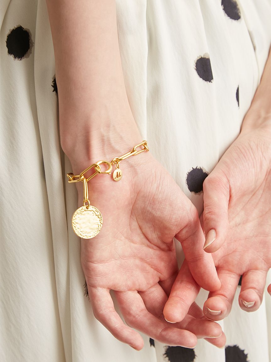 EVERYDAY PROOF JEWELRY 】コインスクエアチェーンブレス(ブレスレット