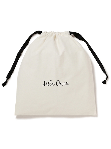 【おうちでラッピング用】Mila Owen GIFT巾着（L）(WHT-L)