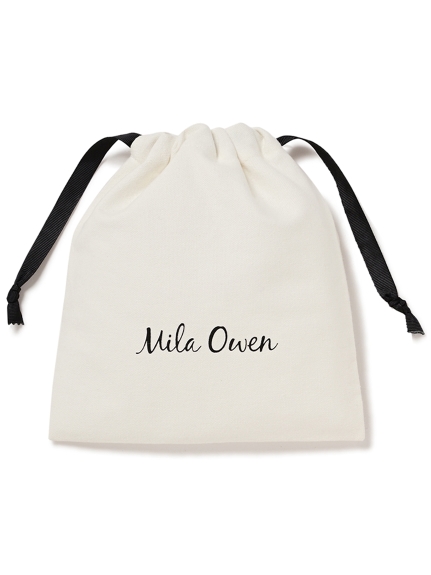 【おうちでラッピング用】Mila Owen GIFT巾着（S）(WHT-S)