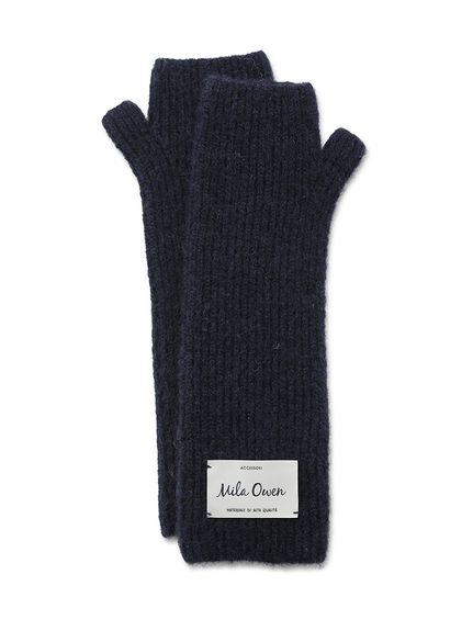 フィンガーレスニットロンググローブ(ファッション雑貨)｜Mila Owen