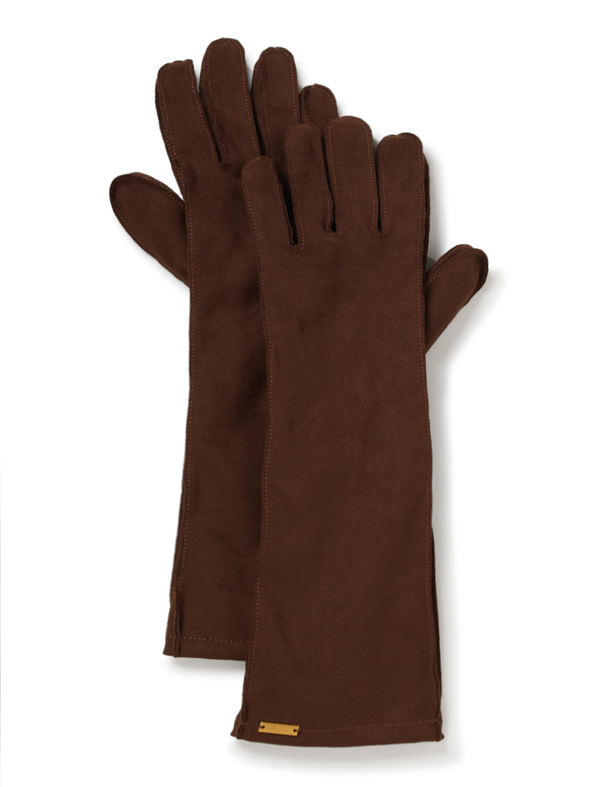 フェイクスエードステッチロンググローブ(ファッション雑貨)｜Mila