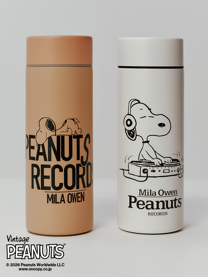 ままたん商品 PEANUTS RECORDS】保冷保温タンブラー(ファッション雑貨)｜Mila Owen